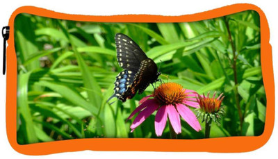 

Snoogg Eco Friendly Canvas Black Butterfly In Pink Flower Designer Student Pen Pencil Case Coin Purse Pouch Cosmetic Makeup Bag (ORANGE) Pouch(Multicolor)