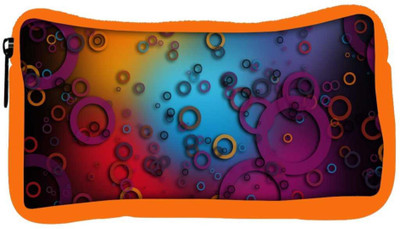 

Snoogg Eco Friendly Canvas Colorful Rings Designer Student Pen Pencil Case Coin Purse Pouch Cosmetic Makeup Bag (ORANGE) Pouch(Multicolor)