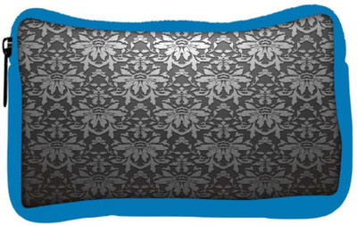 

Snoogg Eco Friendly Canvas Grey Pattern Black Designer Student Pen Pencil Case Coin Purse Pouch Cosmetic Makeup Bag (BLUE) Pouch(Multicolor)