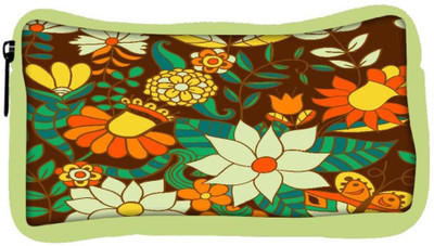 

Snoogg Eco Friendly Canvas Abstract Floral Background Student Pen Pencil Case Coin Purse Pouch Cosmetic Makeup Bag (GREEN) Pouch(Multicolor)