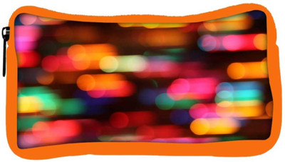 

Snoogg Eco Friendly Canvas City Lights Designer Student Pen Pencil Case Coin Purse Pouch Cosmetic Makeup Bag (ORANGE) Pouch(Multicolor)
