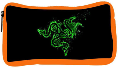 

Snoogg Eco Friendly Canvas Green Razer Logo Designer Student Pen Pencil Case Coin Purse Pouch Cosmetic Makeup Bag (ORANGE) Pouch(Multicolor)
