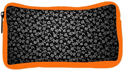 

Snoogg Eco Friendly Canvas White Roses In Black Designer Student Pen Pencil Case Coin Purse Pouch Cosmetic Makeup Bag (ORANGE) Pouch(Multicolor)