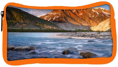 

Snoogg Eco Friendly Canvas Flowing Water Designer Student Pen Pencil Case Coin Purse Pouch Cosmetic Makeup Bag (ORANGE) Pouch(Multicolor)