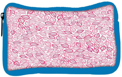 

Snoogg Eco Friendly Canvas Pink Pattern Leaves Designer Student Pen Pencil Case Coin Purse Pouch Cosmetic Makeup Bag (BLUE) Pouch(Multicolor)