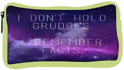 

Snoogg Eco Friendly Canvas Grudges & Facts Student Pen Pencil Case Coin Purse Pouch Cosmetic Makeup Bag (GREEN) Pouch(Multicolor)