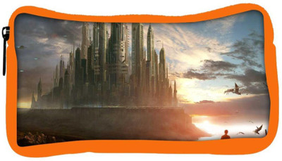 

Snoogg Eco Friendly Canvas Fantasy Future City Designer Student Pen Pencil Case Coin Purse Pouch Cosmetic Makeup Bag (ORANGE) Pouch(Multicolor)