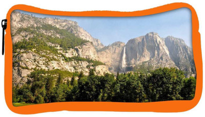 

Snoogg Eco Friendly Canvas Mountain Waterfall Designer Student Pen Pencil Case Coin Purse Pouch Cosmetic Makeup Bag (ORANGE) Pouch(Multicolor)