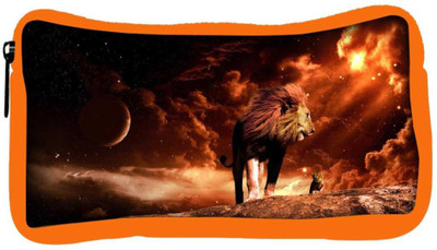 

Snoogg Eco Friendly Canvas Fury Lion Designer Student Pen Pencil Case Coin Purse Pouch Cosmetic Makeup Bag (ORANGE) Pouch(Multicolor)