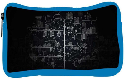 

Snoogg Eco Friendly Canvas Amazed City Designer Student Pen Pencil Case Coin Purse Pouch Cosmetic Makeup Bag (BLUE) Pouch(Multicolor)