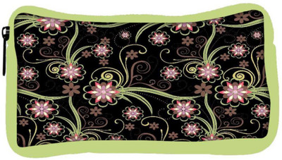 

Snoogg Eco Friendly Canvas Abstract Flowers In Black Designer Student Pen Pencil Case Coin Purse Pouch Cosmetic Makeup Bag (GREEN) Pouch(Multicolor)