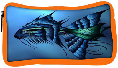 

Snoogg Eco Friendly Canvas Dark Blue Fish Designer Student Pen Pencil Case Coin Purse Pouch Cosmetic Makeup Bag (ORANGE) Pouch(Multicolor)