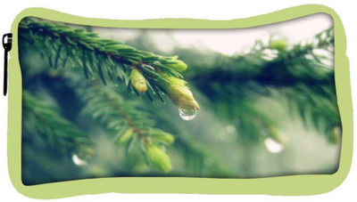 

Snoogg Eco Friendly Canvas Water Drop And Flower Designer Student Pen Pencil Case Coin Purse Pouch Cosmetic Makeup Bag (GREEN) Pouch(Multicolor)