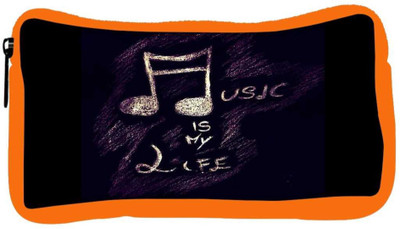 

Snoogg Eco Friendly Canvas Music Is My Life Student Pen Pencil Case Coin Purse Pouch Cosmetic Makeup Bag (ORANGE) Pouch(Multicolor)