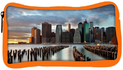 

Snoogg Eco Friendly Canvas Manhattan World Designer Student Pen Pencil Case Coin Purse Pouch Cosmetic Makeup Bag (ORANGE) Pouch(Multicolor)