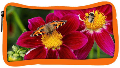 

Snoogg Eco Friendly Canvas Butterfly Seeking Honey Designer Student Pen Pencil Case Coin Purse Pouch Cosmetic Makeup Bag (ORANGE) Pouch(Multicolor)