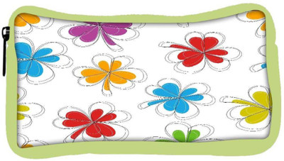 

Snoogg Eco Friendly Canvas Abstract Summer Background Student Pen Pencil Case Coin Purse Pouch Cosmetic Makeup Bag (GREEN) Pouch(Multicolor)