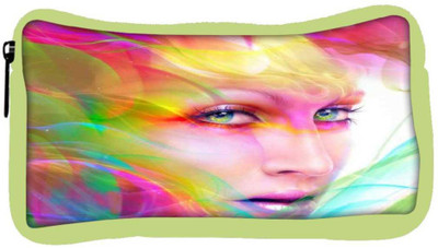 

Snoogg Eco Friendly Canvas Colorful Hair Woman 2769 Student Pen Pencil Case Coin Purse Pouch Cosmetic Makeup Bag (GREEN) Pouch(Multicolor)