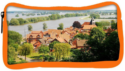 

Snoogg Eco Friendly Canvas Orange Roof Houses Designer Student Pen Pencil Case Coin Purse Pouch Cosmetic Makeup Bag (ORANGE) Pouch(Multicolor)