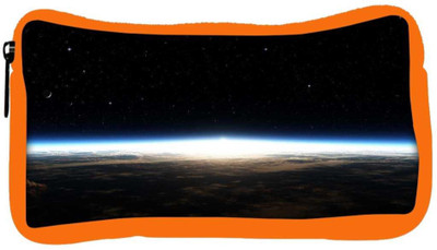 

Snoogg Eco Friendly Canvas Satelite Designer Student Pen Pencil Case Coin Purse Pouch Cosmetic Makeup Bag (ORANGE) Pouch(Multicolor)