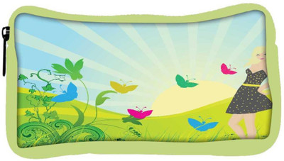 

Snoogg Eco Friendly Canvas Abstract Illustration Student Pen Pencil Case Coin Purse Pouch Cosmetic Makeup Bag (GREEN) Pouch(Multicolor)