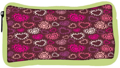

Snoogg Eco Friendly Canvas Multivolor Hearts Designer Student Pen Pencil Case Coin Purse Pouch Cosmetic Makeup Bag (GREEN) Pouch(Multicolor)