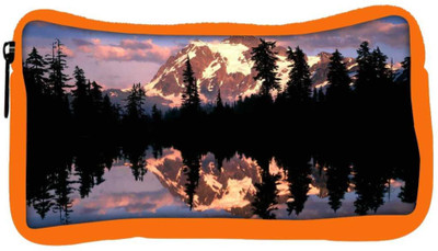 

Snoogg Eco Friendly Canvas Abstract White Hill Top Designer Student Pen Pencil Case Coin Purse Pouch Cosmetic Makeup Bag (ORANGE) Pouch(Multicolor)