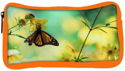 

Snoogg Eco Friendly Canvas Chetah Butterfly Designer Student Pen Pencil Case Coin Purse Pouch Cosmetic Makeup Bag (ORANGE) Pouch(Multicolor)