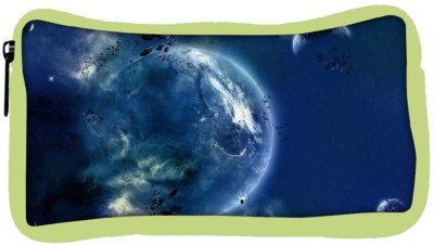 

Snoogg Eco Friendly Canvas Amazing Space Designer Student Pen Pencil Case Coin Purse Pouch Cosmetic Makeup Bag (GREEN) Pouch(Multicolor)