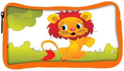 

Snoogg Eco Friendly Canvas Cute Animal Lion Student Pen Pencil Case Coin Purse Pouch Cosmetic Makeup Bag (ORANGE) Pouch(Multicolor)