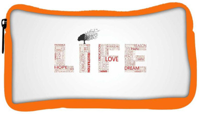 

Snoogg Eco Friendly Canvas Life Designer Student Pen Pencil Case Coin Purse Pouch Cosmetic Makeup Bag (ORANGE) Pouch(Multicolor)
