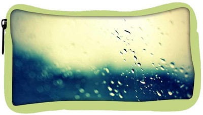 

Snoogg Eco Friendly Canvas Water Drops Designer Student Pen Pencil Case Coin Purse Pouch Cosmetic Makeup Bag (GREEN) Pouch(Multicolor)