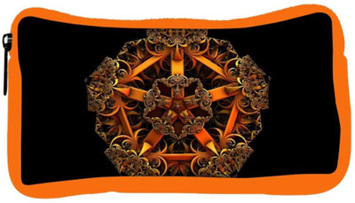 

Snoogg Eco Friendly Canvas Fractal Jewel Designer Student Pen Pencil Case Coin Purse Pouch Cosmetic Makeup Bag (ORANGE) Pouch(Multicolor)