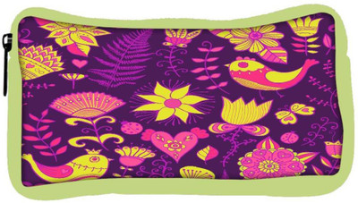 

Snoogg Eco Friendly Canvas Seamless Texture With Flowers Student Pen Pencil Case Coin Purse Pouch Cosmetic Makeup Bag (GREEN) Pouch(Multicolor)