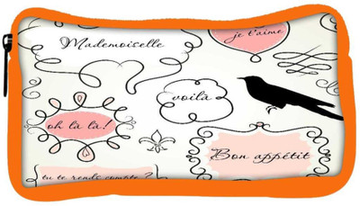 

Snoogg Eco Friendly Canvas Doodle Frames Student Pen Pencil Case Coin Purse Pouch Cosmetic Makeup Bag (ORANGE) Pouch(Multicolor)