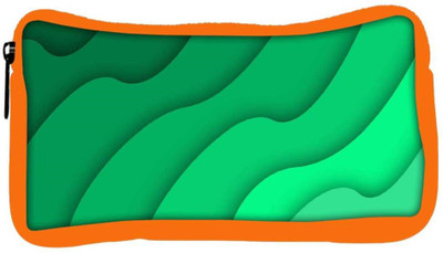 

Snoogg Eco Friendly Canvas Abstract Green Pattern Designer Student Pen Pencil Case Coin Purse Pouch Cosmetic Makeup Bag (ORANGE) Pouch(Multicolor)
