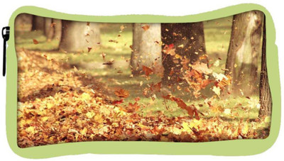 

Snoogg Eco Friendly Canvas Blowing Leaves Designer Student Pen Pencil Case Coin Purse Pouch Cosmetic Makeup Bag (GREEN) Pouch(Multicolor)