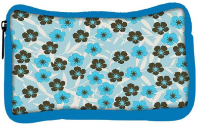 

Snoogg Eco Friendly Canvas Floral Blue Pattern Designer Student Pen Pencil Case Coin Purse Pouch Cosmetic Makeup Bag (BLUE) Pouch(Multicolor)