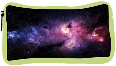

Snoogg Eco Friendly Canvas Inner Space Designer Student Pen Pencil Case Coin Purse Pouch Cosmetic Makeup Bag (GREEN) Pouch(Multicolor)