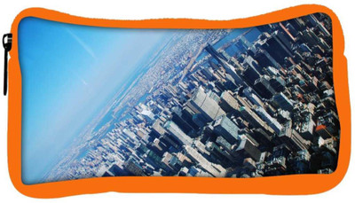 

Snoogg Eco Friendly Canvas New York From The Plane Designer Student Pen Pencil Case Coin Purse Pouch Cosmetic Makeup Bag (ORANGE) Pouch(Multicolor)