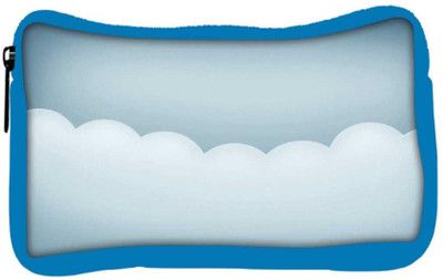 

Snoogg Eco Friendly Canvas White Clouds Designer Student Pen Pencil Case Coin Purse Pouch Cosmetic Makeup Bag (BLUE) Pouch(Multicolor)