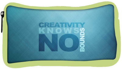 

Snoogg Eco Friendly Canvas Creativity Knows Bound Designer Student Pen Pencil Case Coin Purse Pouch Cosmetic Makeup Bag (GREEN) Pouch(Multicolor)
