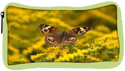 

Snoogg Eco Friendly Canvas Multicolor Flying Butterfly Designer Student Pen Pencil Case Coin Purse Pouch Cosmetic Makeup Bag (GREEN) Pouch(Multicolor)
