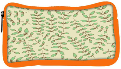 

Snoogg Eco Friendly Canvas Green Leaves Designer Student Pen Pencil Case Coin Purse Pouch Cosmetic Makeup Bag (ORANGE) Pouch(Multicolor)