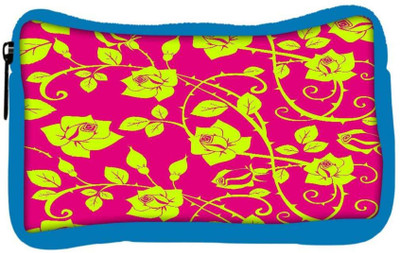 

Snoogg Eco Friendly Canvas Yellow Roses Leaves Designer Student Pen Pencil Case Coin Purse Pouch Cosmetic Makeup Bag (BLUE) Pouch(Multicolor)