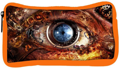 

Snoogg Eco Friendly Canvas Mechanism Of Eye Designer Student Pen Pencil Case Coin Purse Pouch Cosmetic Makeup Bag (ORANGE) Pouch(Multicolor)