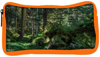 

Snoogg Eco Friendly Canvas Green Rocks Designer Student Pen Pencil Case Coin Purse Pouch Cosmetic Makeup Bag (ORANGE) Pouch(Multicolor)