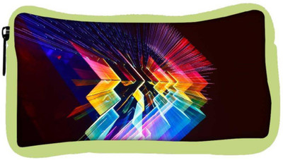 

Snoogg Eco Friendly Canvas Abstract Design Designer Student Pen Pencil Case Coin Purse Pouch Cosmetic Makeup Bag (GREEN) Pouch(Multicolor)