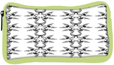 

Snoogg Eco Friendly Canvas Black And White Pattern Designer Student Pen Pencil Case Coin Purse Pouch Cosmetic Makeup Bag (GREEN) Pouch(Multicolor)