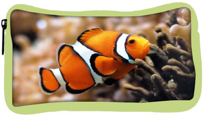

Snoogg Eco Friendly Canvas Leno Fish Designer Student Pen Pencil Case Coin Purse Pouch Cosmetic Makeup Bag (GREEN) Pouch(Multicolor)